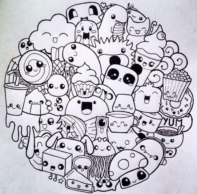 Gambar Mewarnai Doodle Art - KibrisPDR