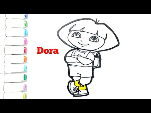 Detail Gambar Mewarnai Dora Nomer 46