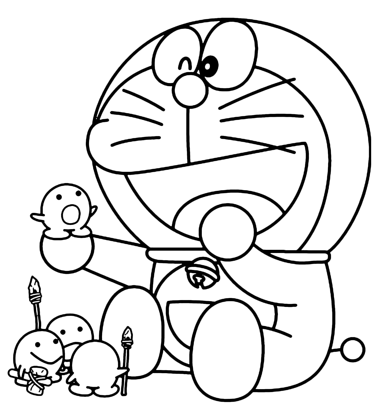 Detail Gambar Mewarnai Dora Emon Nomer 8