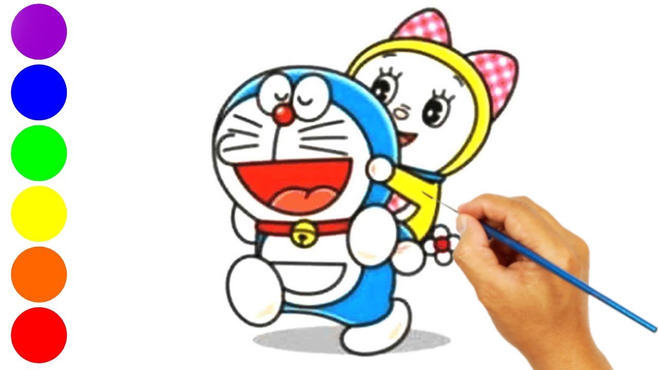 Gambar Mewarnai Doraemon Dan Dorami - 52+ Koleksi Gambar