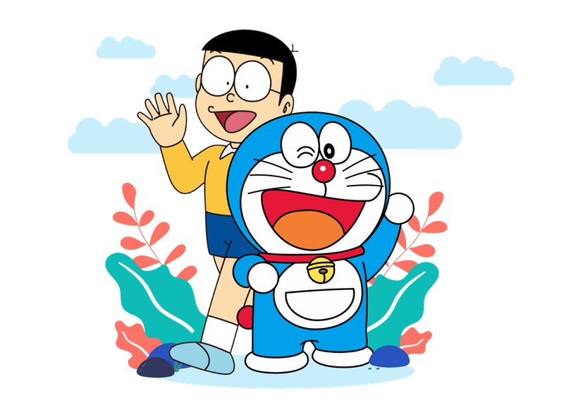 Detail Gambar Mewarnai Doraemon Dan Kawan Kawan Nomer 19