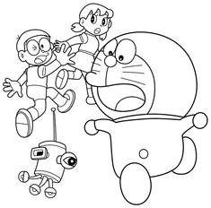 Detail Gambar Mewarnai Doraemon Dan Kawan Kawan Nomer 36