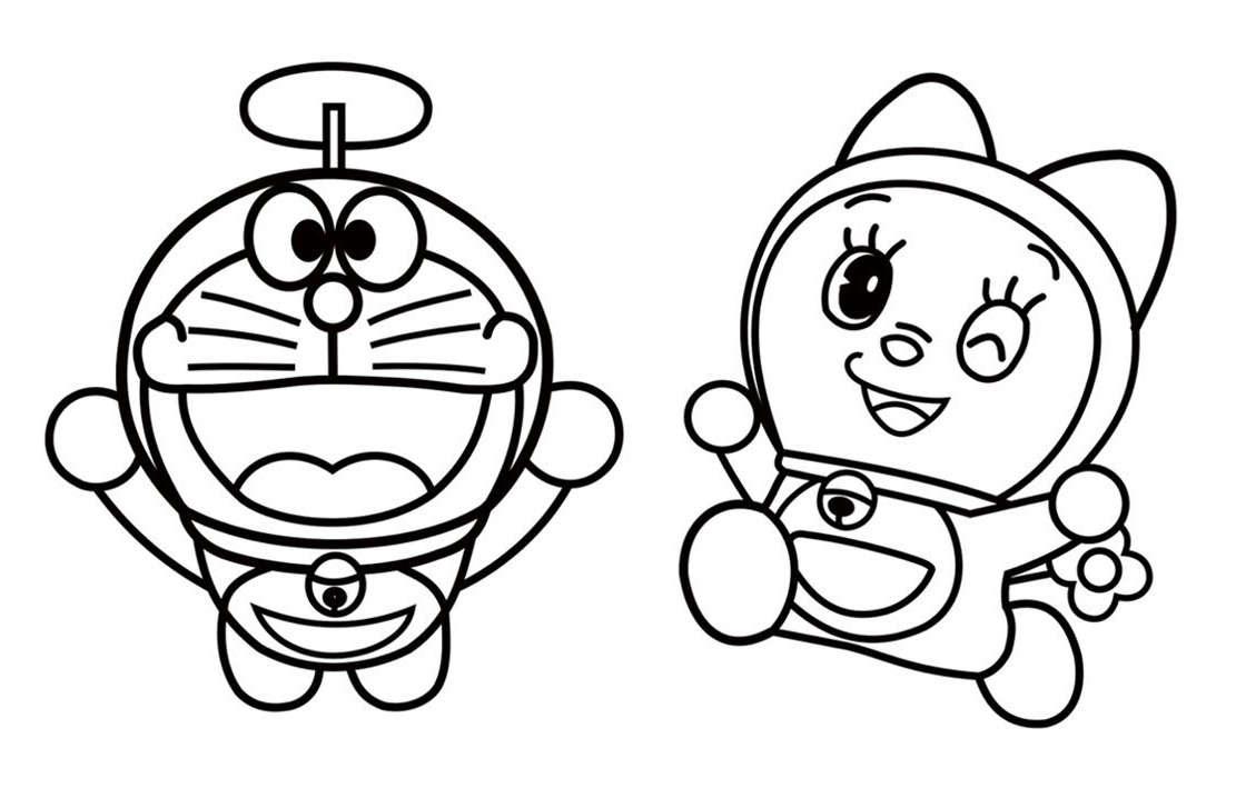 Detail Gambar Mewarnai Doraemon Dan Kawan Kawan Nomer 9