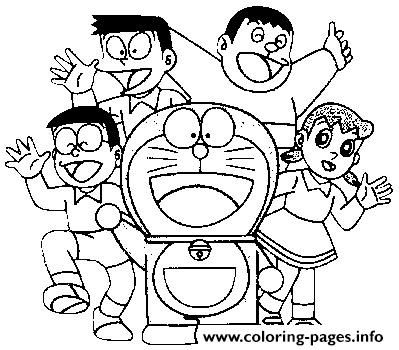 Gambar Mewarnai Doraemon Dan Nobita - KibrisPDR