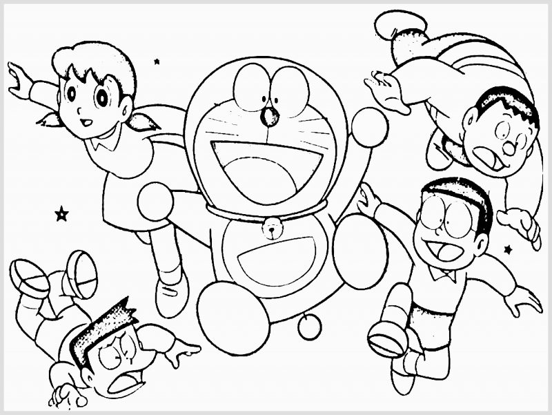 Detail Gambar Mewarnai Doraemon Dan Nobita Nomer 21