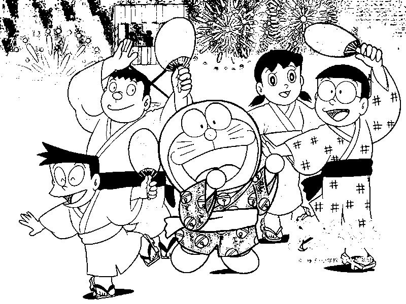 Detail Gambar Mewarnai Doraemon Dan Nobita Nomer 23