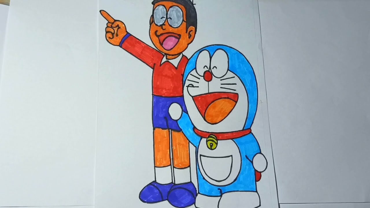 Detail Gambar Mewarnai Doraemon Dan Nobita Nomer 28