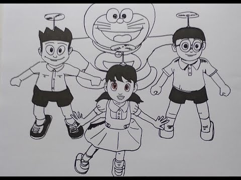 Detail Gambar Mewarnai Doraemon Dan Nobita Nomer 33