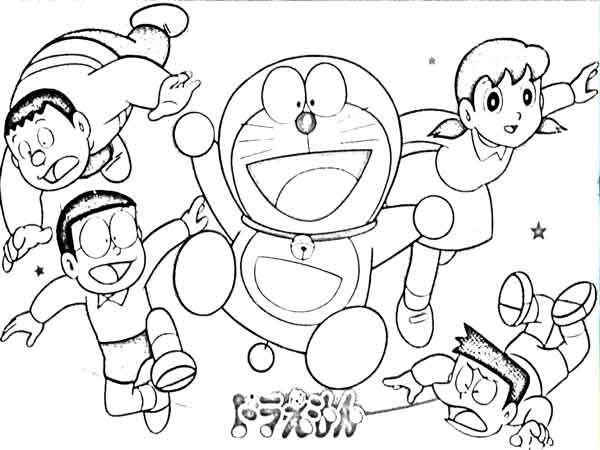 Detail Gambar Mewarnai Doraemon Dan Nobita Nomer 38