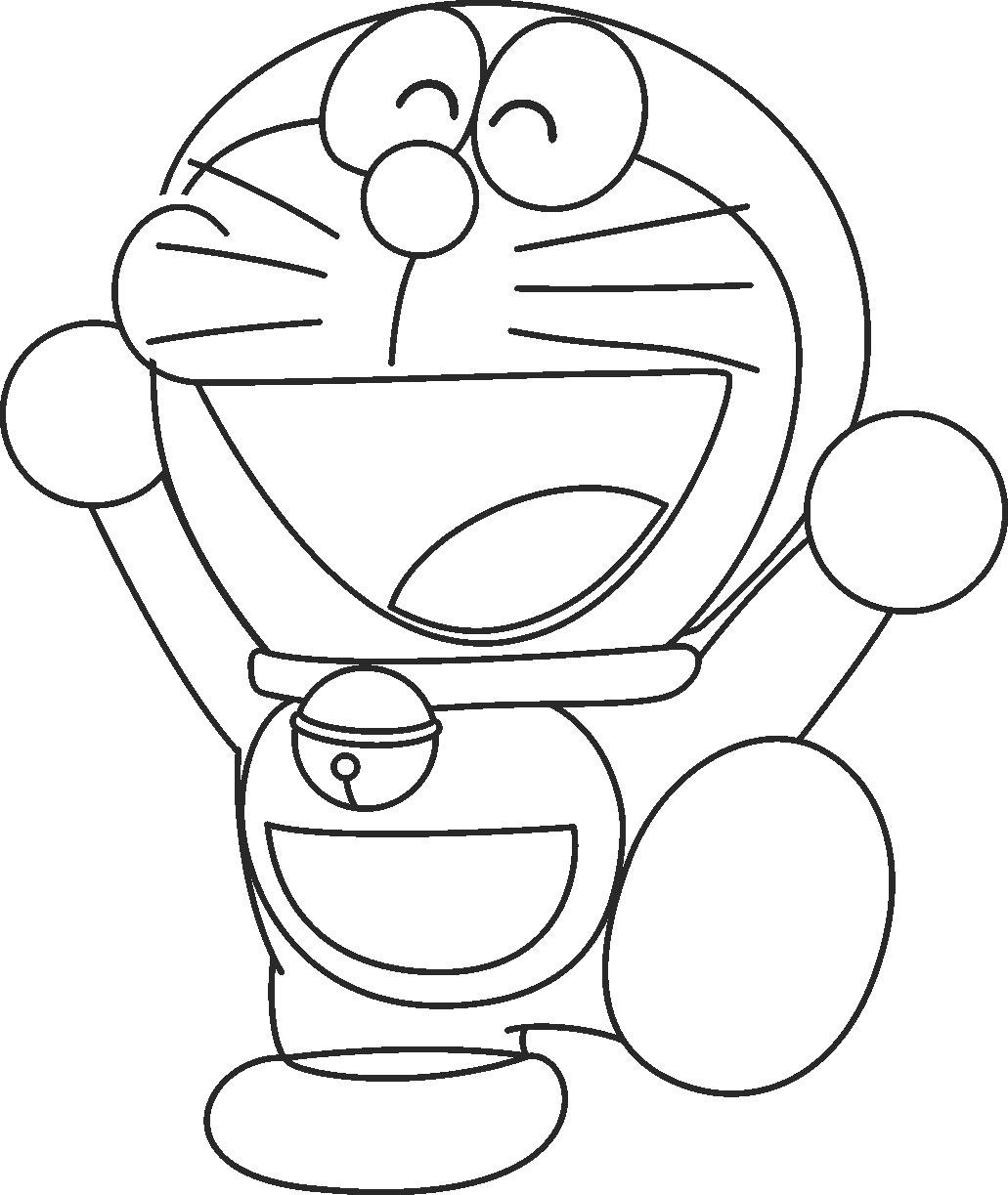 Detail Gambar Mewarnai Doraemon Lucu Nomer 19