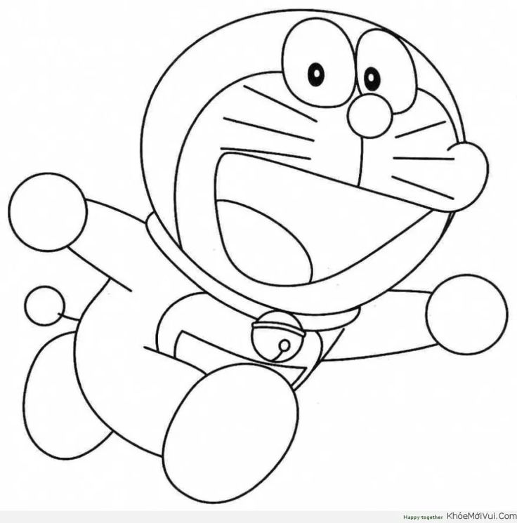 Detail Gambar Mewarnai Doraemon Lucu Nomer 23