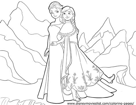 Detail Gambar Mewarnai Elsa Frozen Nomer 44