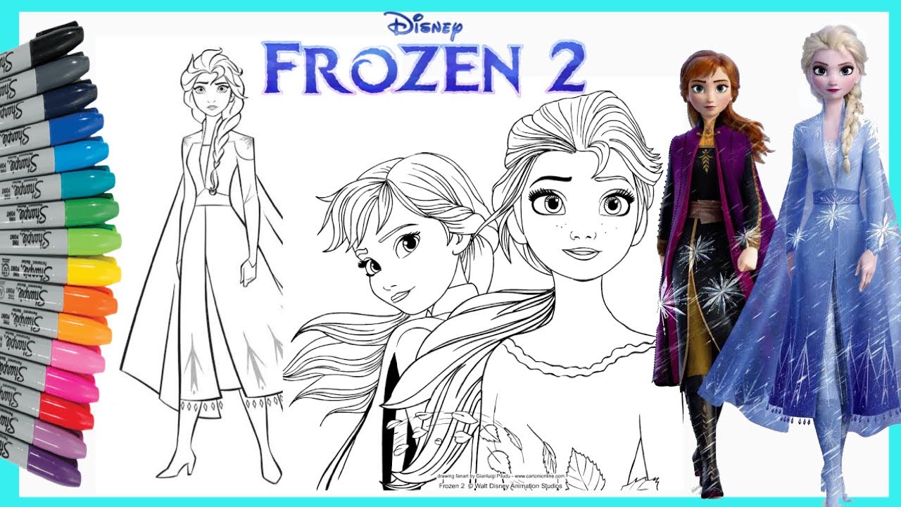 Detail Gambar Mewarnai Frozen 2 Nomer 5