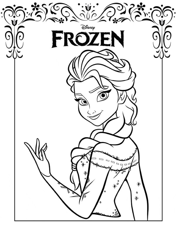 Detail Gambar Mewarnai Frozen Elsa Dan Anna Nomer 21