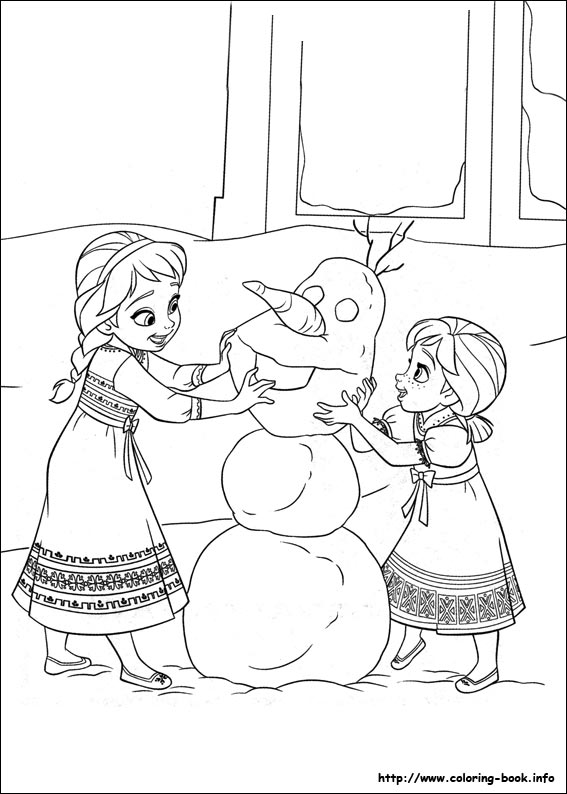 Detail Gambar Mewarnai Frozen Elsa Dan Anna Nomer 41