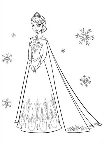 Detail Gambar Mewarnai Frozen Elsa Dan Anna Nomer 43