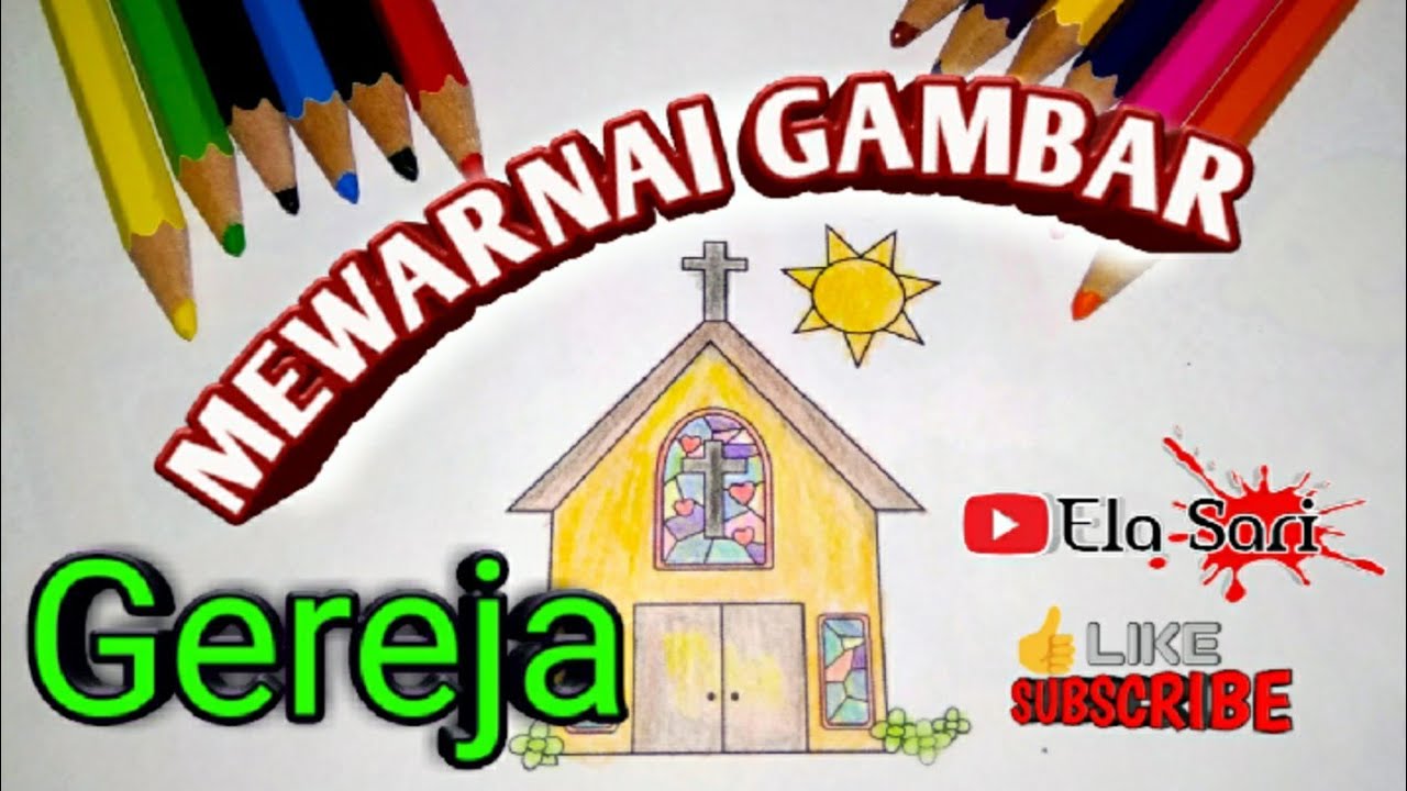 Detail Gambar Mewarnai Gereja Nomer 39