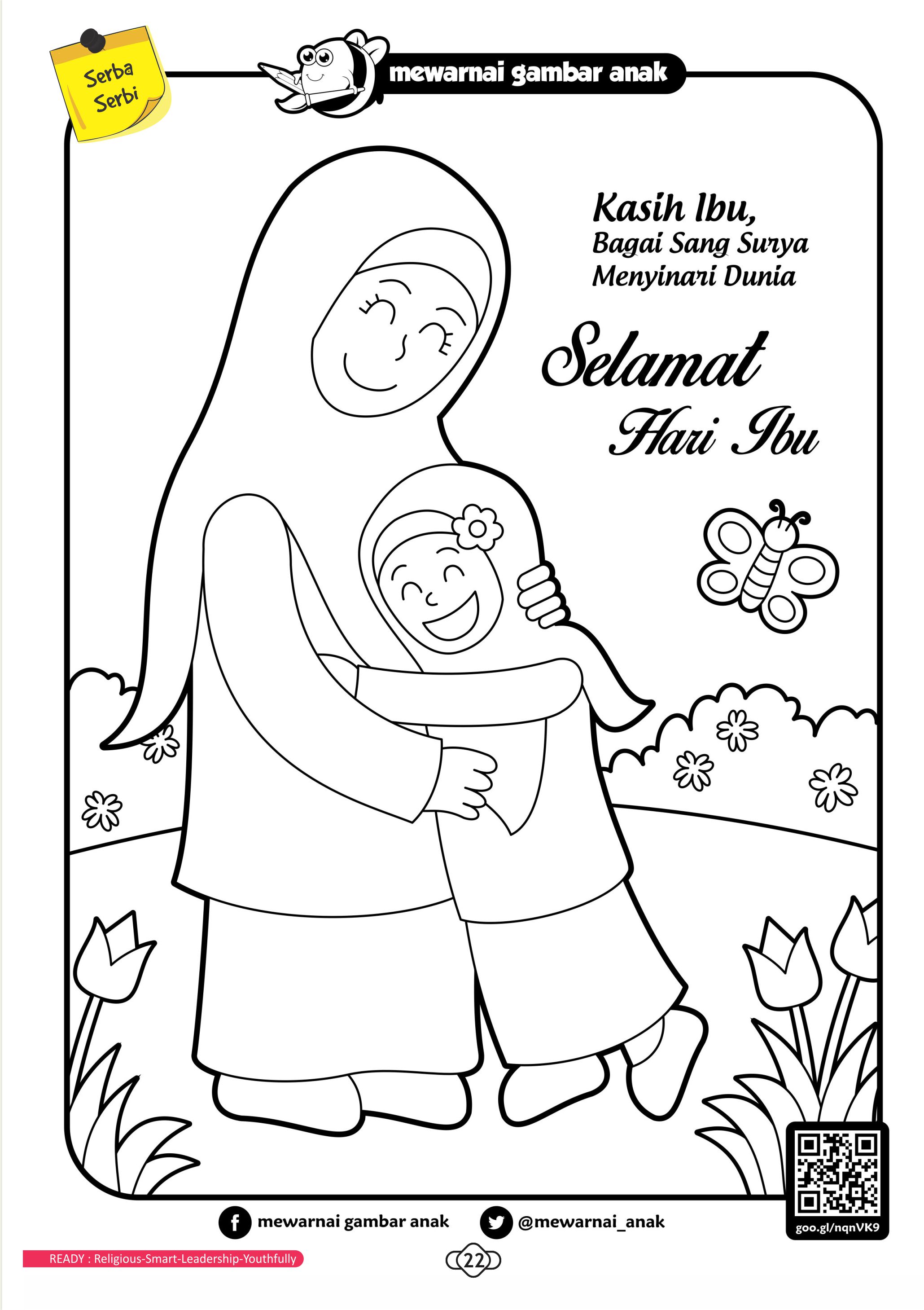 Detail Gambar Mewarnai Hari Ibu Nomer 36