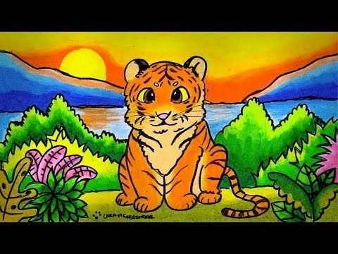 Detail Gambar Mewarnai Harimau Kartun Nomer 16