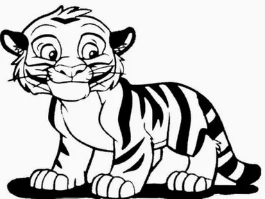 Detail Gambar Mewarnai Harimau Kartun Nomer 28