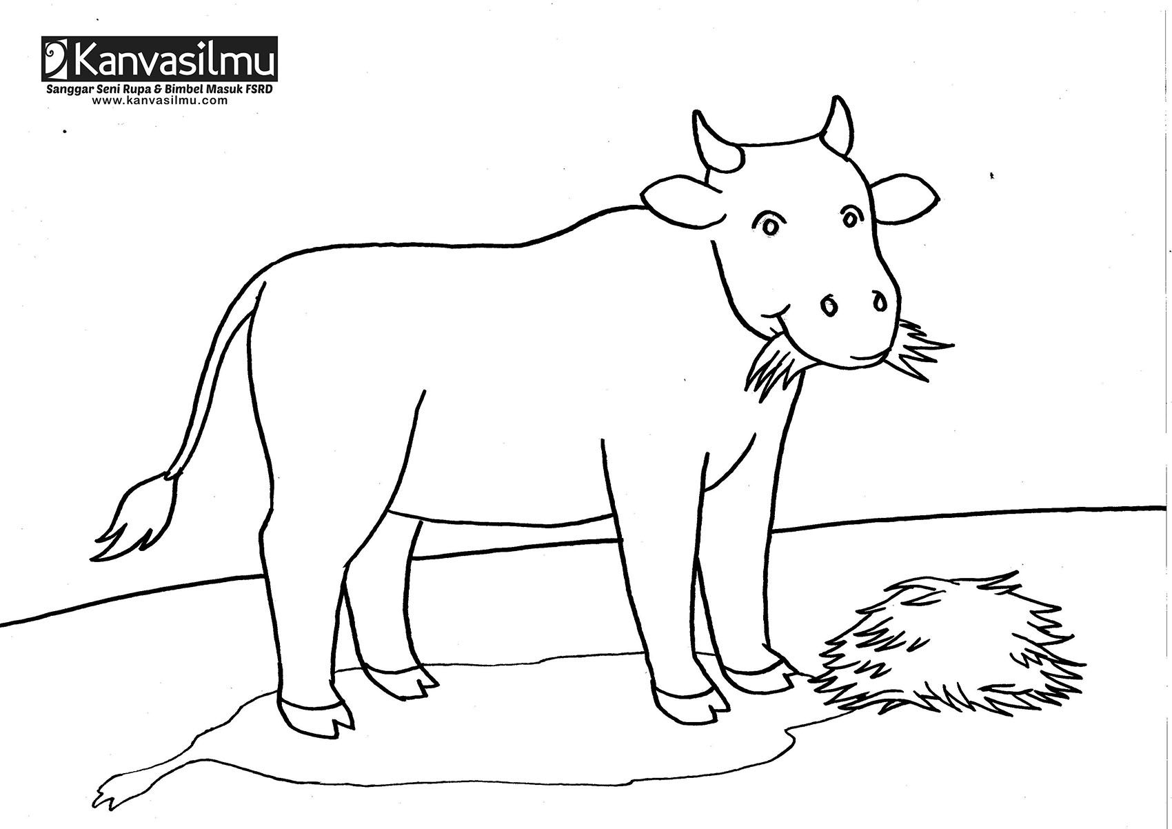 Detail Gambar Mewarnai Hewan Sapi Nomer 24
