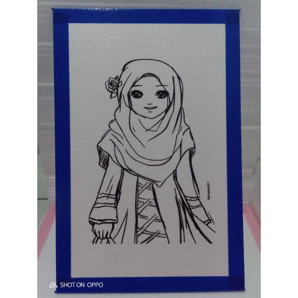 Detail Gambar Mewarnai Hijab Nomer 51