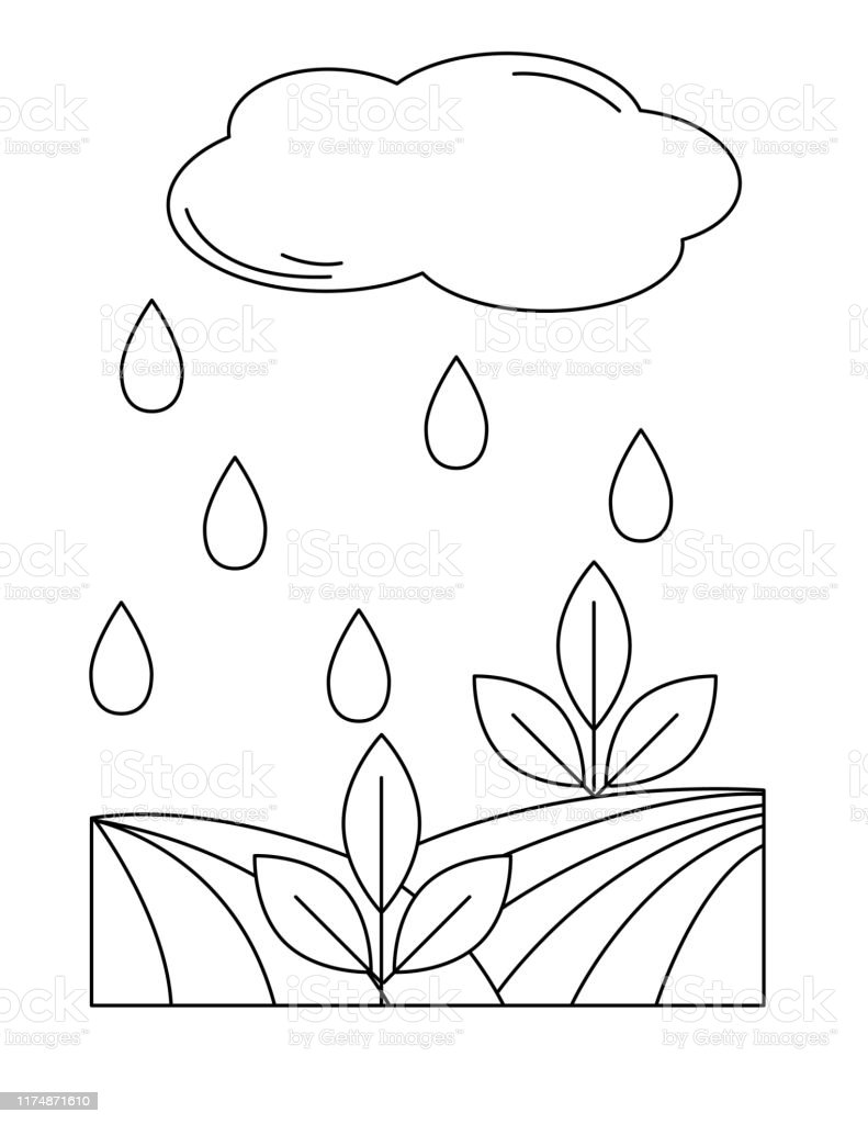 Detail Gambar Mewarnai Hujan Nomer 36