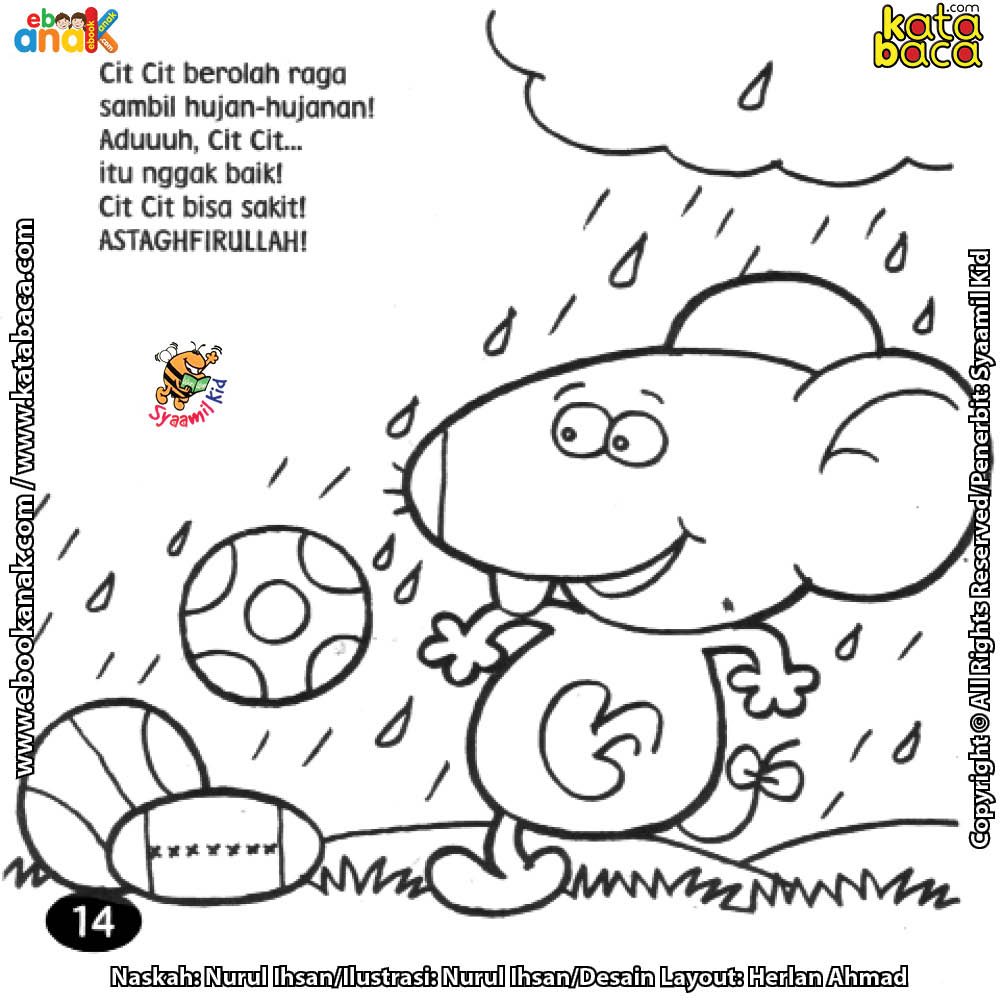 Detail Gambar Mewarnai Hujan Nomer 47