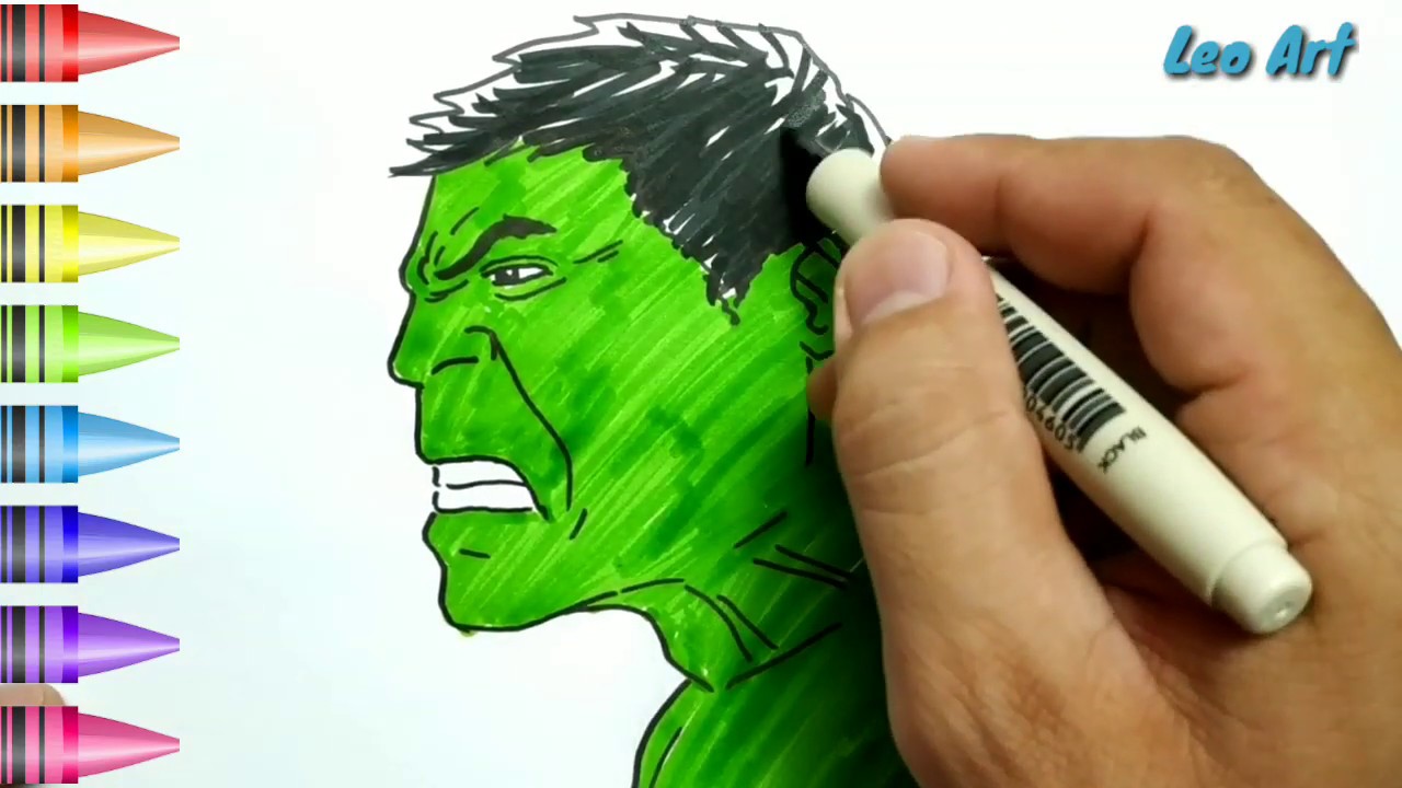 Detail Gambar Mewarnai Hulk Nomer 22