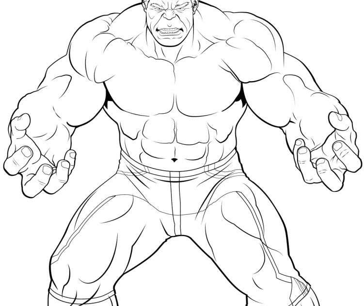 Detail Gambar Mewarnai Hulk Nomer 24