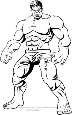 Detail Gambar Mewarnai Hulk Nomer 46