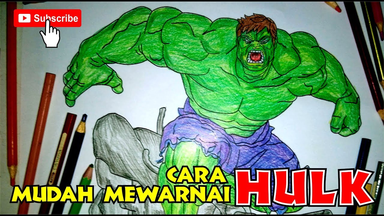 Detail Gambar Mewarnai Hulk Nomer 51