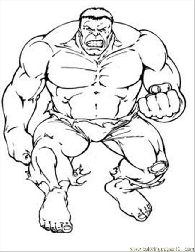 Detail Gambar Mewarnai Hulk Nomer 5