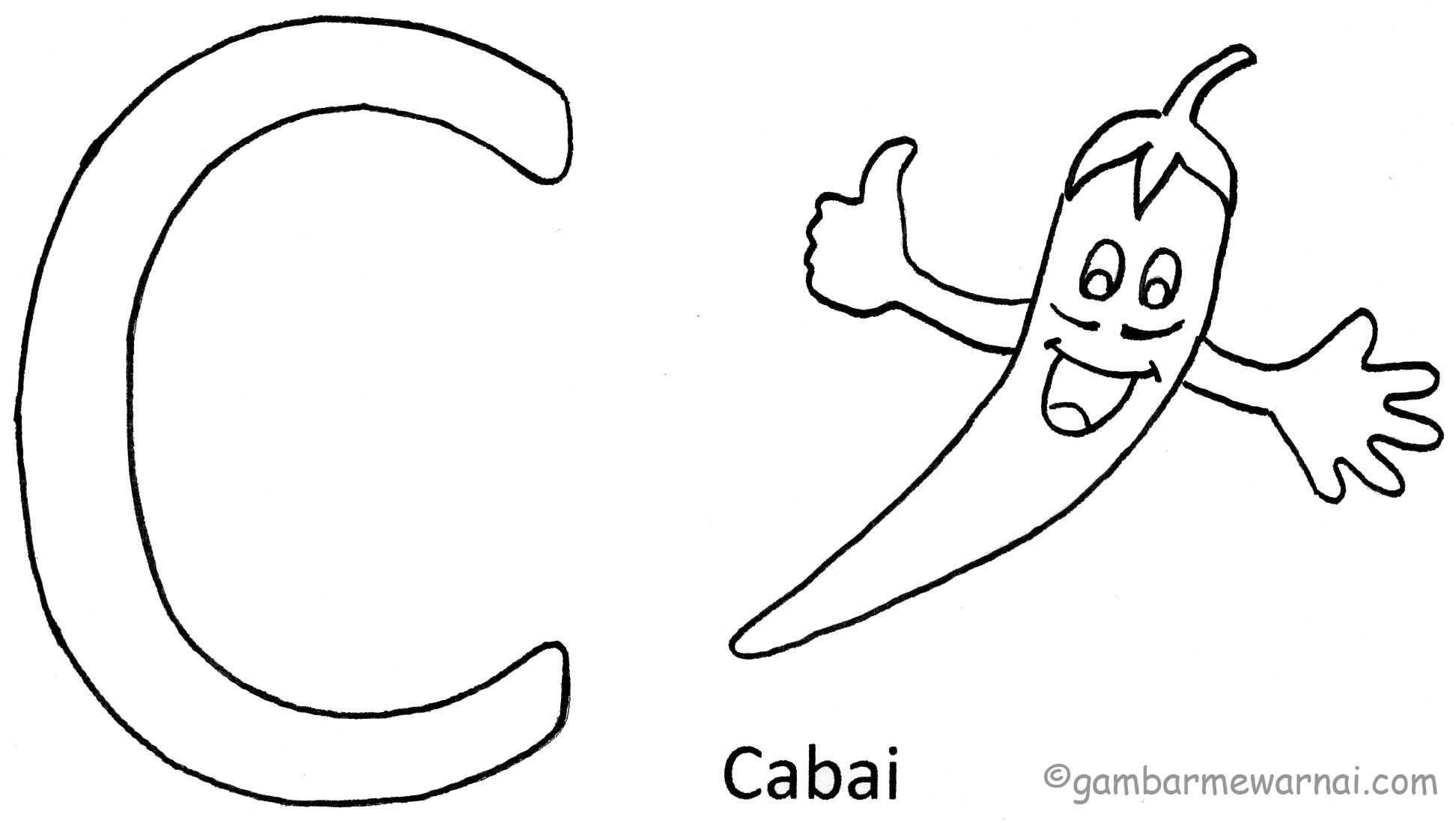 Detail Gambar Mewarnai Huruf Abjad Nomer 7