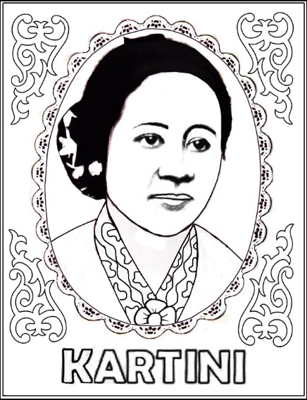 Detail Gambar Mewarnai Ibu Kartini Nomer 4