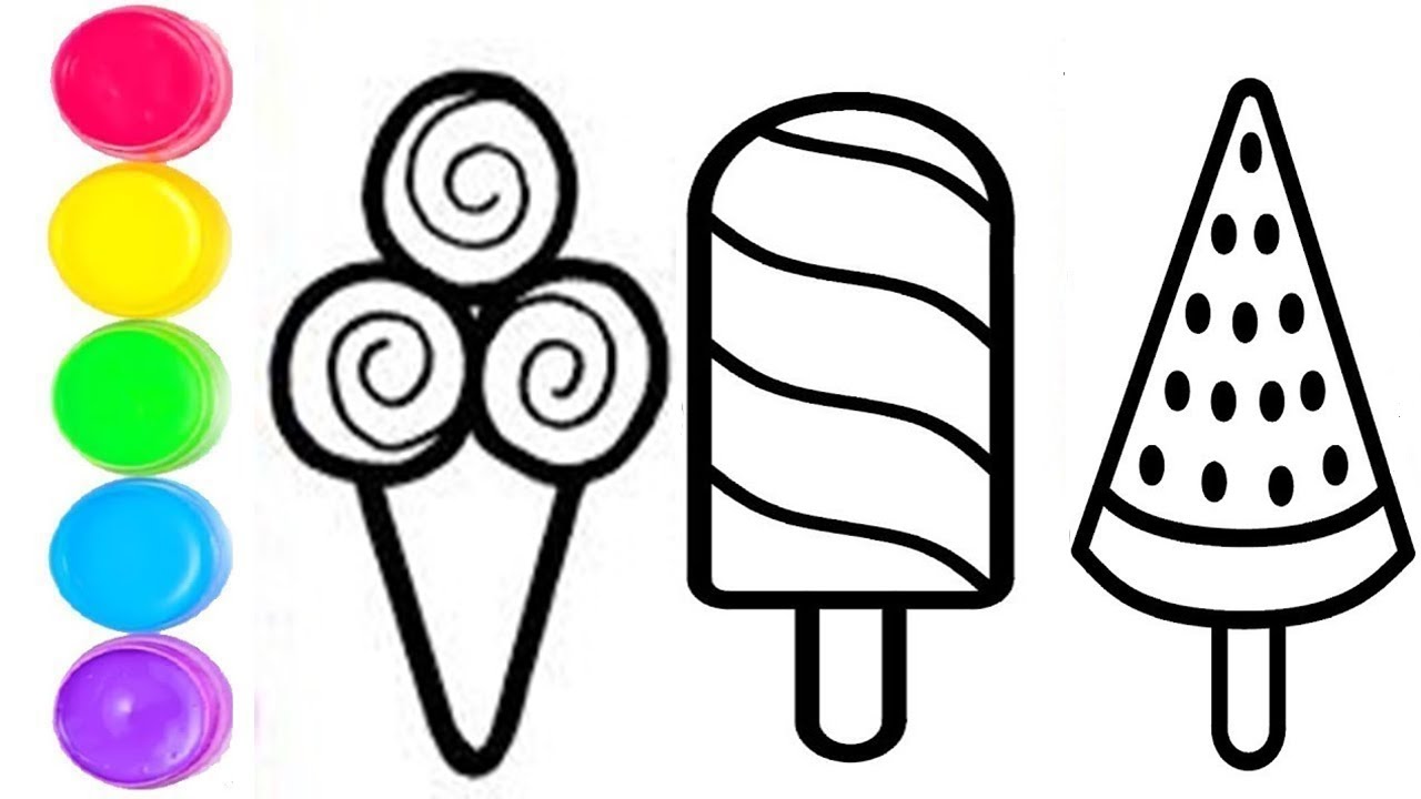 Detail Gambar Mewarnai Ice Cream Nomer 14
