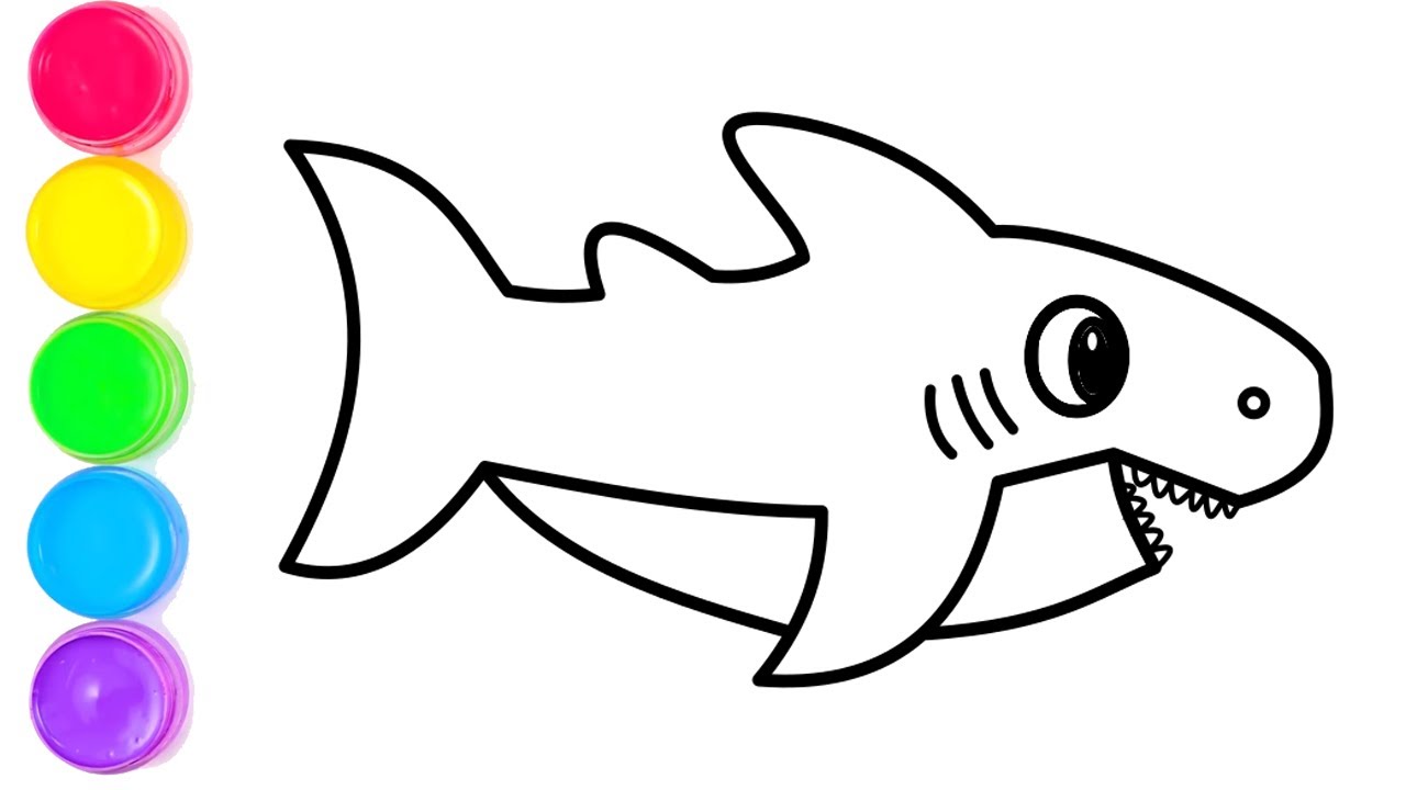 Detail Gambar Mewarnai Ikan Hiu Koleksi Nomer 9