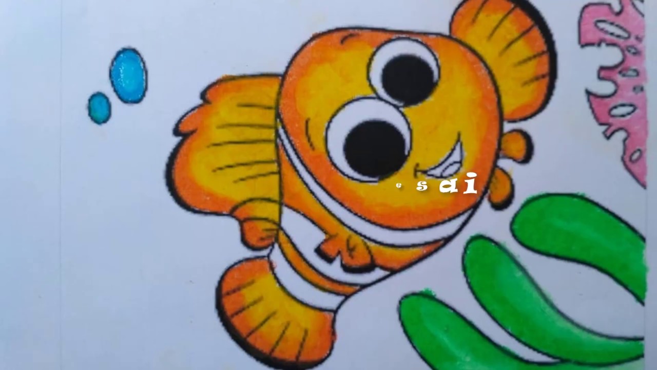 Detail Gambar Mewarnai Ikan Nemo Nomer 16