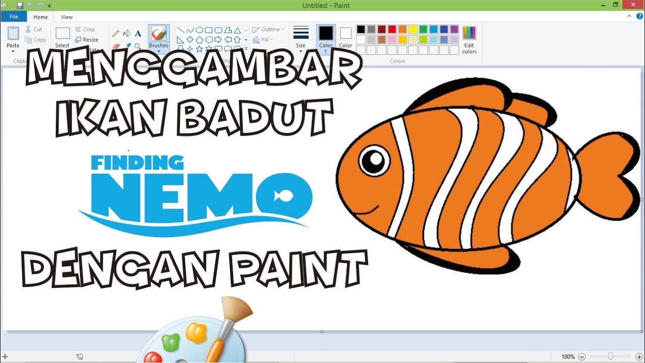 Detail Gambar Mewarnai Ikan Nemo Nomer 32