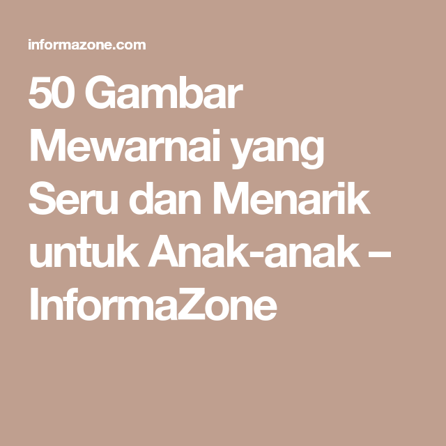 Detail Gambar Mewarnai Informazone Nomer 44