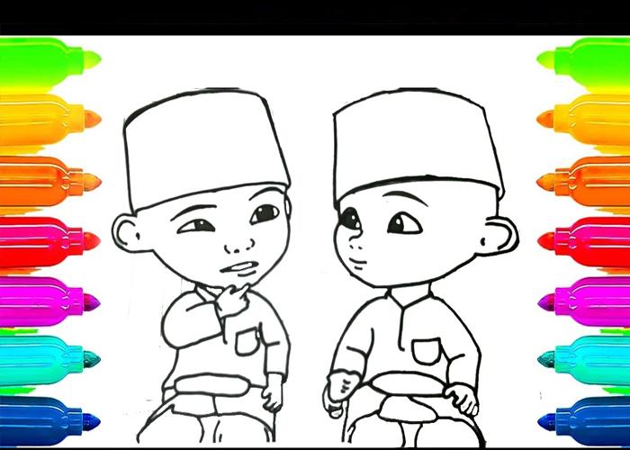 Detail Gambar Mewarnai Ipin Upin Nomer 36