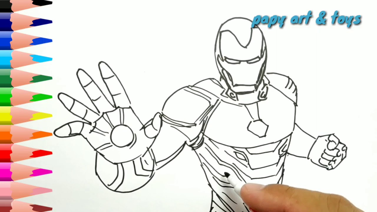 Detail Gambar Mewarnai Iron Man Nomer 28