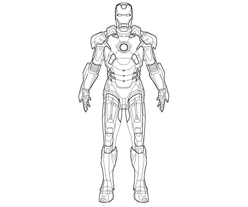 Detail Gambar Mewarnai Iron Man Nomer 29