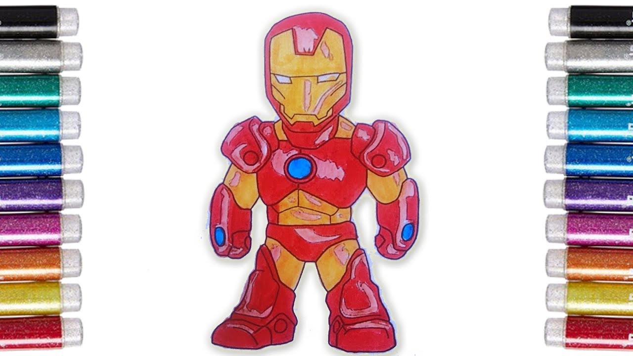 Detail Gambar Mewarnai Iron Man Nomer 50