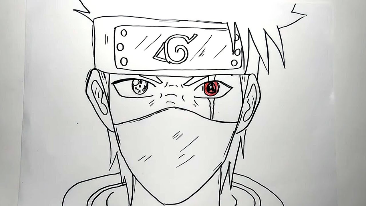 Detail Gambar Mewarnai Kakashi Nomer 39