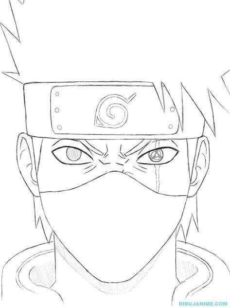 Detail Gambar Mewarnai Kakashi Nomer 6