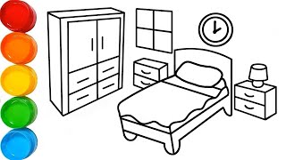 Detail Gambar Mewarnai Kamar Tidur Nomer 17