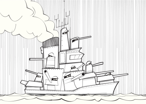 Detail Gambar Mewarnai Kapal Perang Nomer 37