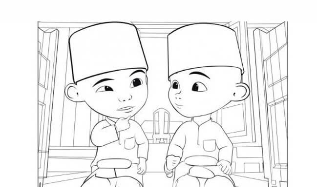 Detail Gambar Mewarnai Karakter Kartun Nomer 14