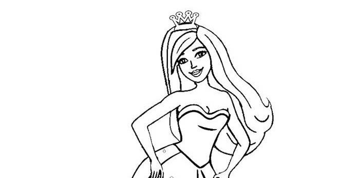 Detail Gambar Mewarnai Kartun Barbie Nomer 17